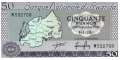 Rwanda - 50  Francs (#007c_UNC)