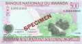 Ruanda - 500  Francs - SPECIMEN (#026S_UNC)