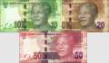 Südafrika: 10 - 50 Rand Mandela (3 Banknoten)