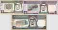 Saudi Arabia: 1 - 10 Riyals (3 banknotes)