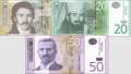 Serbia: 10 - 50 Dinara (3 banknotes)