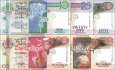 Seychelles: 10 - 500 Rupien (5 banknotes)