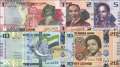 Sierra Leone: 1 - 20 Leones 2022 (5 banknotes)