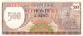 Suriname - 500 Gulden (#129_UNC)