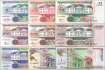 Surinam: 5 - 10.000 Gulden (9 Banknoten)