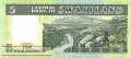 Swaziland - 5  Emalangeni (#009b_UNC)