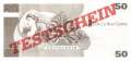 De La Rue Garny - 50   - Test note (#253b_UNC)