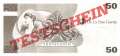 De La Rue Garny - 50   - Test note (#253b_UNC)