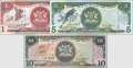Trinidad & Tobago: 1 - 10 Dollars (3 banknotes)