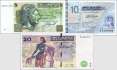 Tunesien: 5 - 20 Dinars (3 Banknoten)