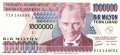 Türkei - 1 Million  Lira (#213-3_UNC)