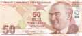 Turkey - 50  Lira (#225g_UNC)
