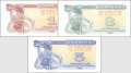 Ukraine: 1 - 5 Karbowanetz (3 banknotes)