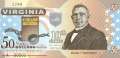 USA - Virginia - 50  Dollars - fantasy banknote - polymer (#1010_UNC)