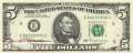USA - 5  Dollars (#498-E_UNC)
