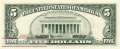 USA - 5  Dollars (#498-G_UNC)