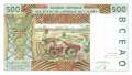 Senegal - 500  Francs (#710Km_UNC)