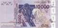 Togo - 10.000  Francs (#818Ti-2_UNC)