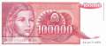 Jugoslawien - 100.000  Dinara - Ersatzbanknote (#097R_UNC)