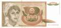 Jugoslawien - 100  Dinara (#105_VF)