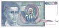 Yugoslavia - 500  Dinara (#106_UNC)