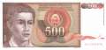 Jugoslawien - 500  Dinara (#109_UNC)