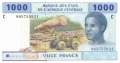 Chad - 1.000  Francs (#607Ce_UNC)