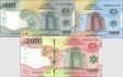 Central African States: 500 - 1.000 Francs (3 banknotes)