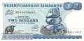 Zimbawe - 2 Dollars (#001c_UNC)