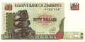 Zimbabwe - 50 Dollars (#008_UNC)