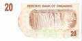 Zimbabwe - 20  Dollars (#040_UNC)