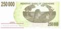 Zimbabwe - 250.000  Dollars (#050_UNC)
