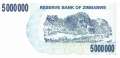 Zimbabwe - 5 Millionen Dollars (#054_UNC)