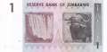 Zimbabwe - 1  Dollar - Ersatzbanknote (#065R_UNC)