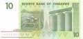 Zimbabwe - 10  Dollars (#067_UNC)