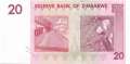 Zimbabwe - 20  Dollars (#068_UNC)