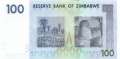 Zimbabwe - 100  Dollars - Ersatzbanknote (#069R_UNC)