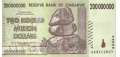 Zimbabwe - 200 Million Dollars (#081_UNC)