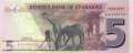 Zimbabwe - 5  Dollars (#100a-2_UNC)