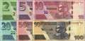 Zimbabwe: 2 - 100 Dollars  (6 Banknoten)