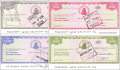 Zimbabwe: 1.000 - 20.000 Dollars Traveller Cheques (4 banknotes)